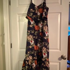 Maxi length, flowy dress.